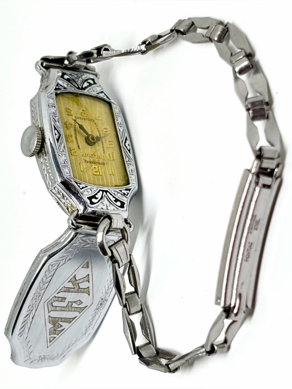 Antique Bulova Art Deco 14k Gold Fill 15 Jewel Woman’s Mechanical Watch WORKING